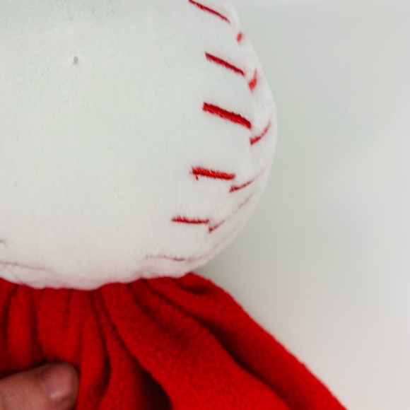 MLB Washington Nationals Baby Lovey Snuggleball Baseball Plush Security Blanket - Picture 7 of 7